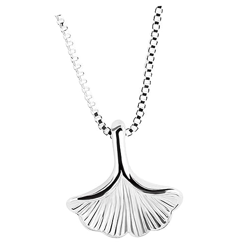 COMPUKAS Ginkgo Halskette Damen Clavicle Chain Anhänger Modeschmuck für Frauen Elegant und von COMPUKAS