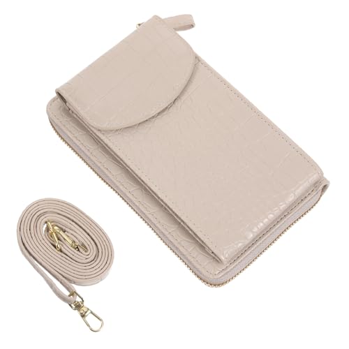 COMPUKAS Große Umhängetasche Damen mit Doppeltem Stauraum Multifunktionale Outdoor Handytasche Portables Geldbörse für Shopping und Reisen Leichte Kleine Crossbody Tasche für Frauen von COMPUKAS