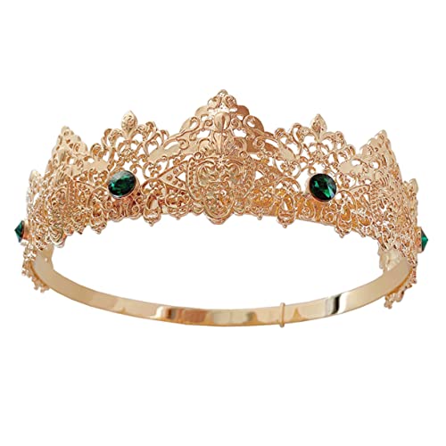 COMPUKAS Haarschmuck Funkelnden Strasssteinen Modisches Diadem für Damen und Herren Geeignet für Hochzeiten Geburtstage Partys und Festliche Anlässe von COMPUKAS