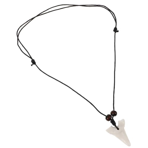 COMPUKAS Haifischzähne Halskette Unisex Modischer Anhänger Resin für Strandliebhaber Symbol für Stärke und Mut Vielseitig für Einzigartiges für Freunde von COMPUKAS