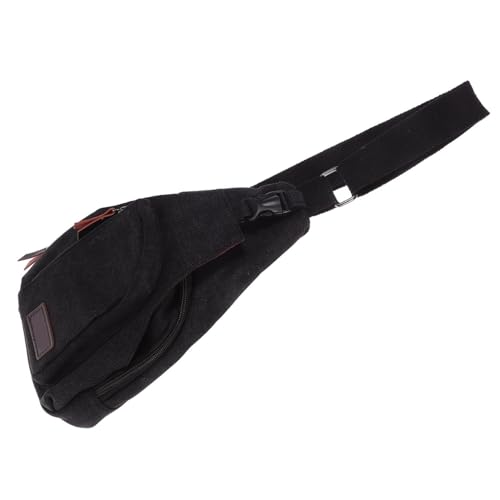 COMPUKAS Herren Sling Brusttasche Canvas Umhängetasche für Outdoor Sport Verstellbar Größe S Strapazierfähiges Material für Wandern Camping Radfahren von COMPUKAS