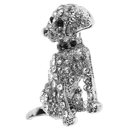 COMPUKAS Hundebrosche mit Kristalldiamanten Bezaubernde Anstecknadel für Frauen Vielseitig Einsetzbar Hut Accessoire oder Krawattenklammer COMPUKAS Hundebrosche mit Kristalldiamanten Bezaubernde Anstecknadel für Frauen Vielseitig Einsetzbar Hut Accessoire oder Krawattenklammer von COMPUKAS