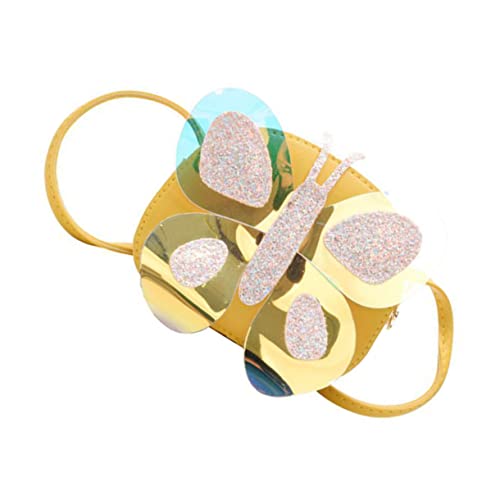 COMPUKAS Kindertasche Schmetterling Mini Umhängetasche mit Reißverschluss Süße Aufbewahrungstasche für Mädchen Vielseitig Tragbar als Schulter oder Crossbody Tasche für Kindergarten und von COMPUKAS