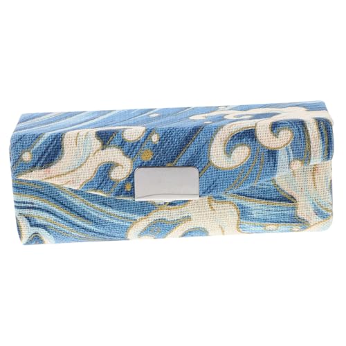 COMPUKAS Kompakter Lippenstift Organizer mit Spiegel Tragbare Lippenstift Aufbewahrungsbox im Chinesischen Stil Leichter Make Up Organizer für Reisen Dekoratives Kosmetik Etui mit von COMPUKAS