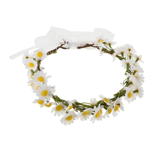 COMPUKAS Daisy Flower Leichte -haarkrone Für Hochzeiten Festivals Und Fotoshootings Boho-stil Kopfschmuck Für Und Mädchen von COMPUKAS