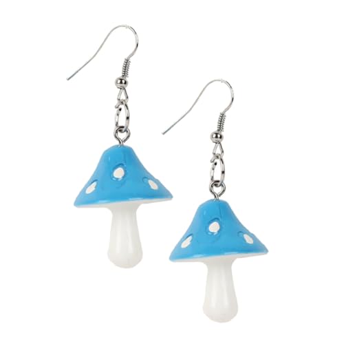 COMPUKAS Kreative Pilz Ohrhänger Damen Baumelnde Ohrstecker Kunststoff Leicht Elegant Schmuck Alltag Party von COMPUKAS