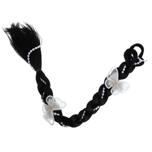 COMPUKAS Lange Geflochtene Pferdeschwanzverlängerung Für Mädchen Modische Pferdeschwanzhaarverlängerungen Gefälschte Haare Geflecht Haarextensionen Für Geflochtene Pferdeschwanz von COMPUKAS