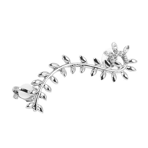 COMPUKAS Leaf Ear Cuff Ohrring Damen Ohrclip Nicht piercing Modisch Linkes Ohrblatt Ohrschmuck Für Partys Hochzeit Weihnachten Alltag von COMPUKAS