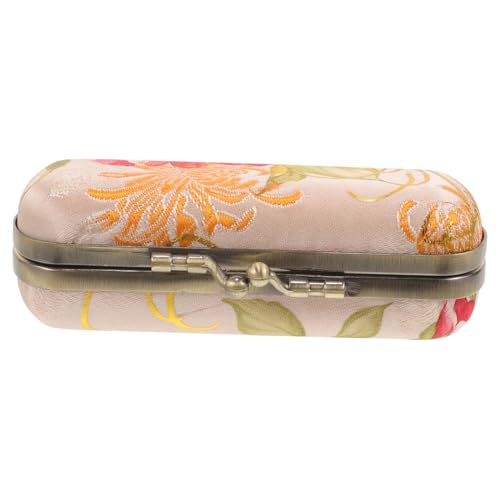 COMPUKAS Lipstick Case mit Spiegel Tragbarer Lippenstift Organizer im Chinesischen Retro Stil Leichtes Kompaktes Lippenstiftetui für Damen für Reisen Partys und Alltag Elegantes von COMPUKAS