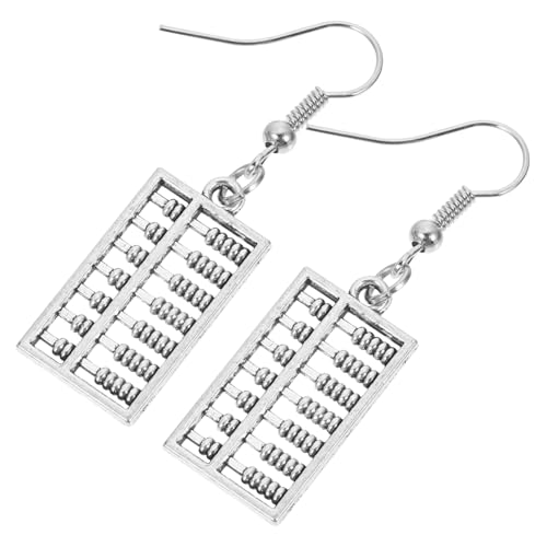 COMPUKAS Modische Abacus Ohrringe für Frauen Trendige Bunte Dangle Ohrhänger aus Langlebigem Legierungs material Leicht und Komfortabel Geschenk für Mathelehrerinnen und Schüler von COMPUKAS