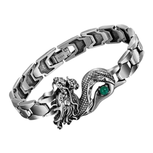COMPUKAS Modisches Dragon Year Punk Armband für Herren mit Robustem Verschluss Einzigartigem Dragon Totem Design Langlebigem Material als für Familie und Freunde zum Neujahr COMPUKAS Modisches Dragon Year Punk Armband für Herren mit Robustem Verschluss Einzigartigem Dragon Totem Design Langlebigem Material als für Familie und Freunde zum Neujahr von COMPUKAS