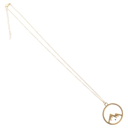 COMPUKAS Mountain Anhänger Halskette Damen Berg Schmuck Leichtes Verschleißfestes Design Modisches Accessoire für Alltag und Sport als für Freundin und Valentinstag von COMPUKAS