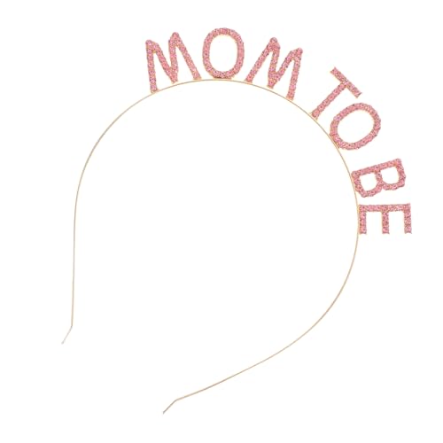 COMPUKAS Elegant Mom to Be Haarreif Stilvolle Schwangerschaftsaccessoires Für Babyparty-dekorationen Schimmerndes Roségold Für Werdende Mütter von COMPUKAS