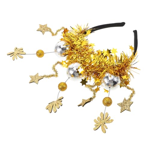 COMPUKAS Neujahrsdekorationsrequisiten Stirnband Für Frauen Neujahrs-tiara Kopfbedeckungen Neujahrsstirnbänder Feiertagszubehör Weihnachts-partyaccessoires von COMPUKAS