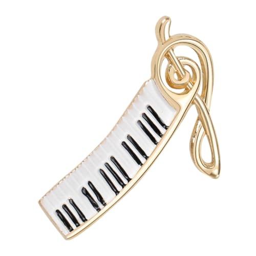 COMPUKAS Piano Lover Brosche Anstecknadel für Damen Musikalisches Accessoire für Kleidung Kreatives Klavierdesign für Partys und Besondere Anlässe von COMPUKAS