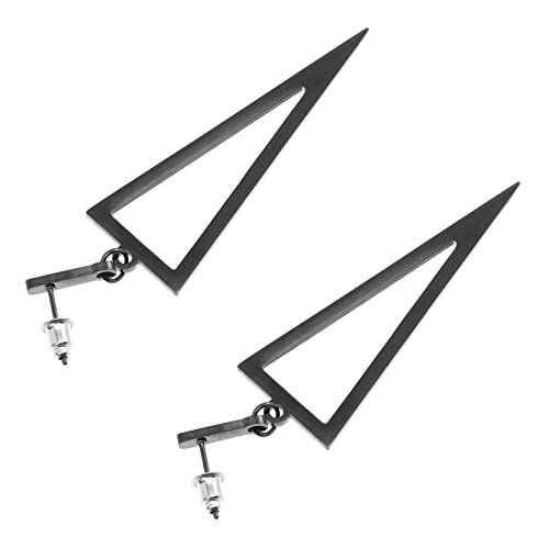 COMPUKAS Dreieckige Ohrringe Aus Metall Punk-tropfenohrringe Lange Ohrhänger Geometrische Dreiecksohrringe Tropfenanhänger Für Ohren von COMPUKAS