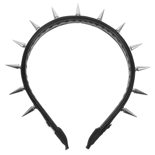 COMPUKAS Haarreifen Gothic Spike Stirnband Kopfbedeckung Cosplay Party Accessoire Für Frauen Halloween-kleidung von COMPUKAS