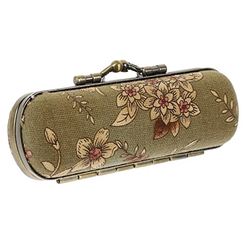 COMPUKAS Retro Lippenstift Etui mit Spiegel Lippenstifthalter Reise Kosmetik Organizer Damen Langlebig und Kompakt für Alltag und Party von COMPUKAS