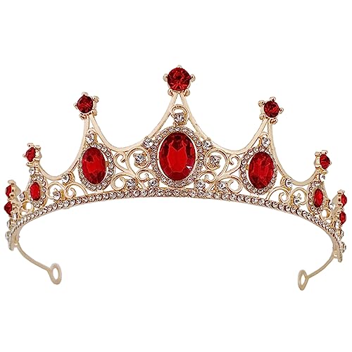 COMPUKAS Rhinestone Tiara Hochzeit Braut Haarschmuck Stirnband mit Funkelnden Kristallen für Party Ball Festliche Damen Kopfschmuck von COMPUKAS