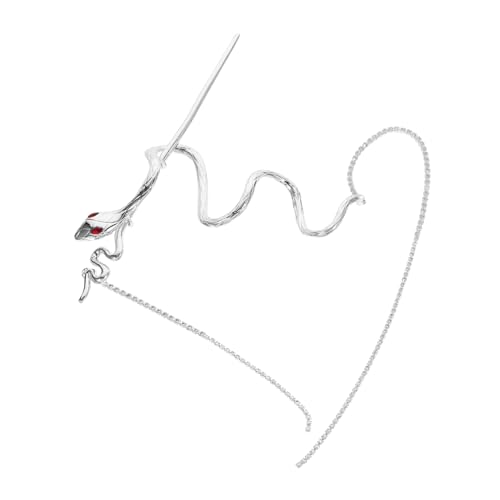 COMPUKAS Schlangen-haarstab Für Frauen Lange Haarnadel Mit Quaste Haarknotenhalter Aus Metall Retro-haarspangen Haar-accessoire Für Mädchen von COMPUKAS