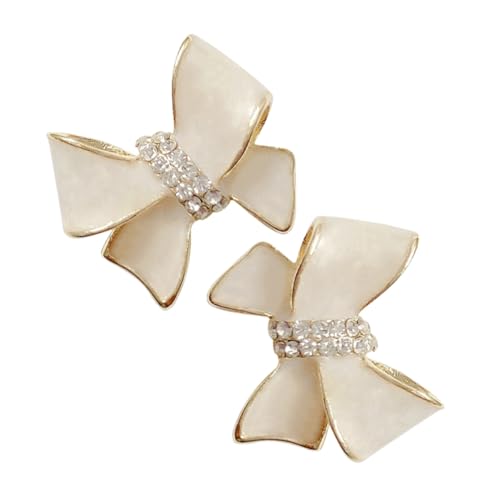 COMPUKAS Schleifen Ohrstecker Damen Klein Leicht Modisch Stilvolle Bowknot Ohrstecker für Frauen Mädchen Vielseitig Täglich Tragbar Modische Schmuckakzente von COMPUKAS