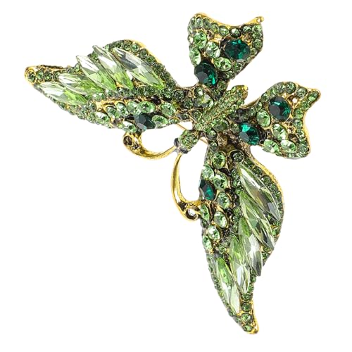 COMPUKAS Schmetterlings Brosche Damen Legierung mit Strass Modisches Accessoire für Kleidung und Schals Langlebige Anstecknadel Stilvolle Brosche für Besondere Anlässe von COMPUKAS