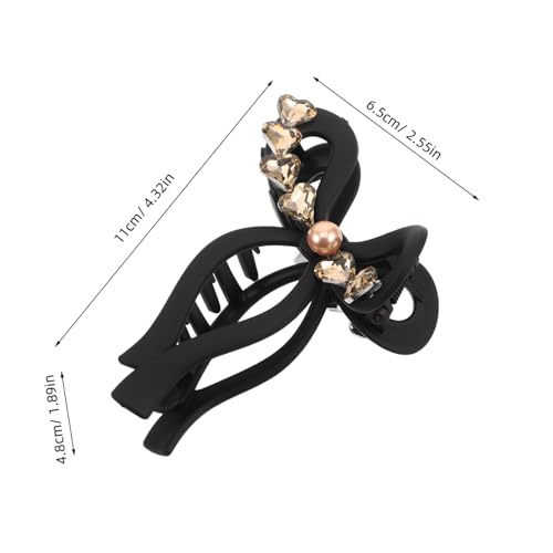 COMPUKAS Vintage Strass Haarklammer Für Frauen Große Funkelnde Haarspange Im Französischen Stil Für Partys Und Alltag Mit Einzigartigem Clip-design Für Sicheren Halt von COMPUKAS