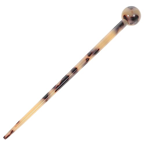 COMPUKAS Stylischer Haarschmuck Langer Acetat Haarstab Im Leopardenmuster Für Frauen Für Dickes Haar Ansprechendes Dutt-zubehör Dekoration Für Hochzeiten Und Partys von COMPUKAS