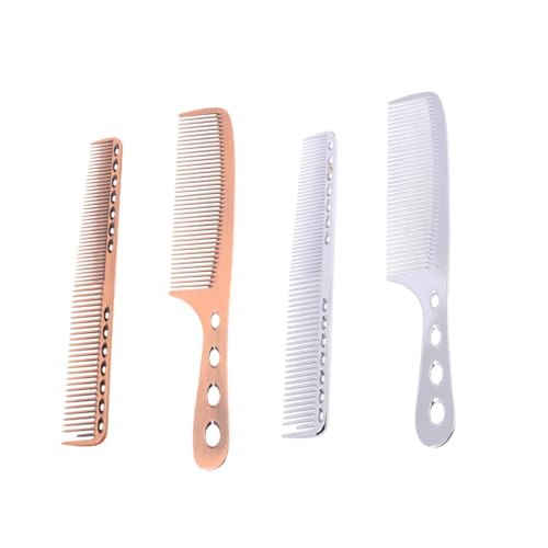 COMPUKAS Teiliges Aluminium Haarschneidekamm Set Bronze Rostfrei Feine und Zähne für Präzises Frisieren Schnell Trocknend Professionell für Damen und Herren im Salon und Zuhause von COMPUKAS