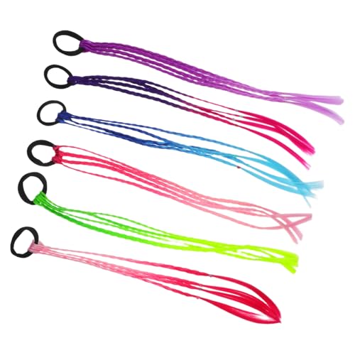 COMPUKAS Teiliges Bunte Haargummis für Mädchen Langlebige in Farbverlauf Weiche Haarring accessoires für Zöpfe und Partys Schonend und Einfach zu Tragen für Alltag und Festlichkeiten von COMPUKAS