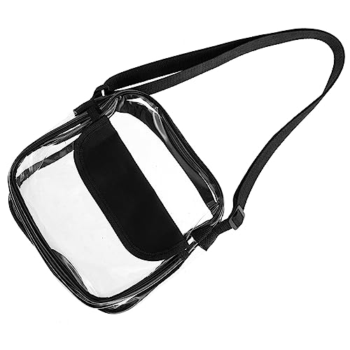 COMPUKAS Transparente PVC Crossbody Tasche Wasserabweisend Schultertasche für Damen Strand Shopping Sport Festival Alltag von COMPUKAS