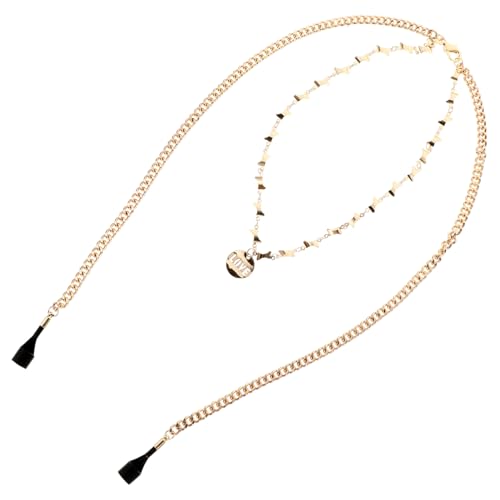 COMPUKAS Verlust Halskette für Frauen Ohrhörer Schutzband aus Langlebigem Metall Vielseitiges Goldenes Schmuckstück Rutschfest und Sporttauglich Modisches Accessoire für Damen von COMPUKAS