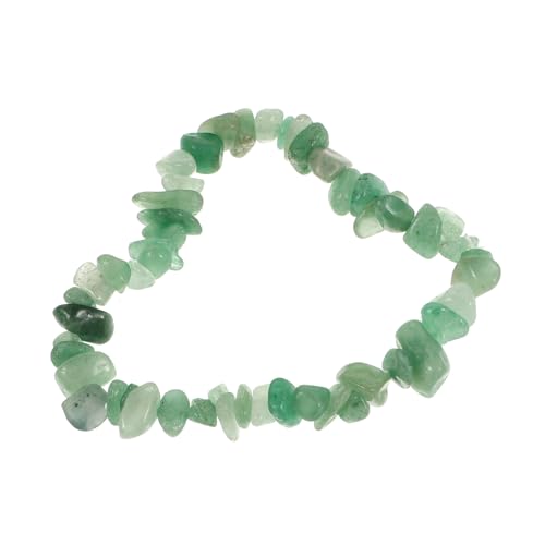 COMPUKAS Grünes Naturstein-armband Exquisiter Schmuckstein-handgelenkschmuck Verstellbares Damenarmband Kreatives Armband-accessoire Für Jedes Outfit von COMPUKAS