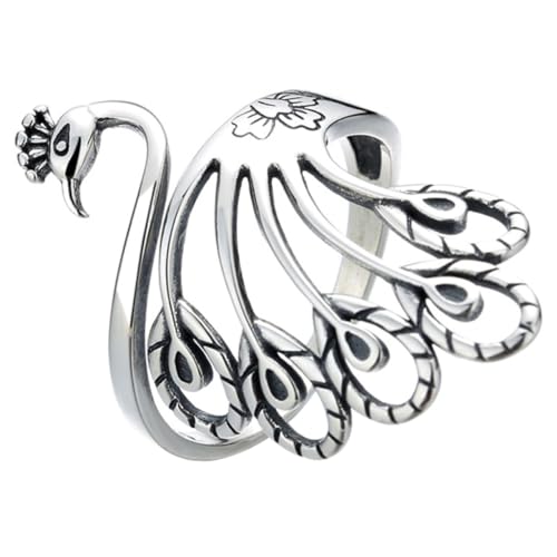 COMPUKAS Verstellbarer Vintage Pfauenring Damen Statement Schmuck Ethno Stil Robuster Verstellbarer Fingerring Geeignet als für Strickprojekte Einzigartiges Design Zufällige Farbe COMPUKAS Verstellbarer Vintage Pfauenring Damen Statement Schmuck Ethno Stil Robuster Verstellbarer Fingerring Geeignet als für Strickprojekte Einzigartiges Design Zufällige Farbe von COMPUKAS