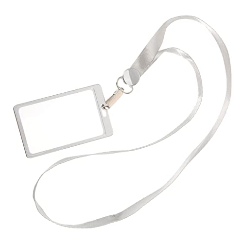 COMPUKAS Vertikaler Kartenhalter Schutz für Id Karten und Arbeitskarten Geeignet für Kreditkarten Namenskarten und Grauem von COMPUKAS