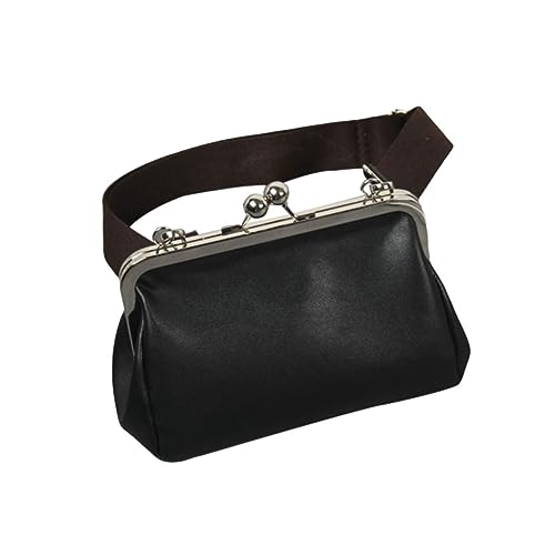 COMPUKAS Vintage PU Umhängetasche für Damen mit Schulterriemen Stilvolle Clutch mit Metallclip für Alltag und Formelle Anlässe Schwarz COMPUKAS Vintage PU Umhängetasche für Damen mit Schulterriemen Stilvolle Clutch mit Metallclip für Alltag und Formelle Anlässe Schwarz von COMPUKAS