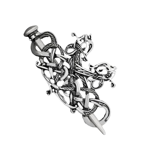 COMPUKAS Vintage Silber Haarspange Mit Keltischem Knotendesign Retro Haarschmuck Für Und Mädchen Haarklammer Und Haarschmuck Für Frisuren von COMPUKAS