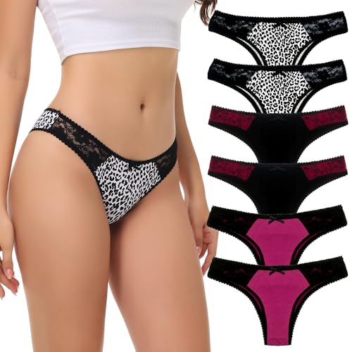 COMSOFT Damen Baumwolle Unterwäsche 6er Pack Atmungsaktiv Slips Cheeky Höschen Sexy Set Mehrpack B,L COMSOFT Damen Baumwolle Unterwäsche 6er Pack Atmungsaktiv Slips Cheeky Höschen Sexy Set Mehrpack B,L von COMSOFT