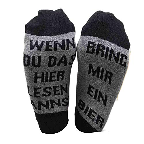 Wenn Du Das Lesen Kannst Bring Mir Lustig Socken für Frauen und Männer bier socken wenn du das hier lesen kannst bring mir ein Brief bestickt lustige von COMTERVI