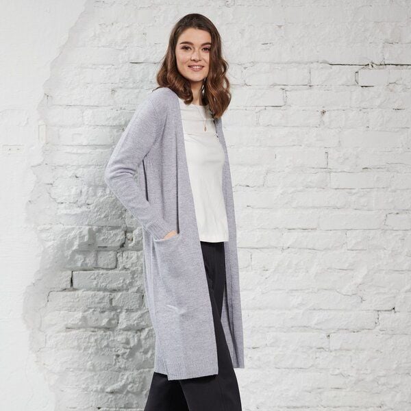 Kokon Zwo Lange Strickjacke 100% Merinowolle (ÖKO TEX) von Kokon Zwo