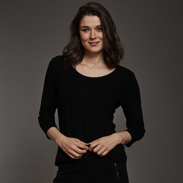 Kokon Zwo Rundhalsshirt 3/4-Arm 100% Bouretteseide von Kokon Zwo