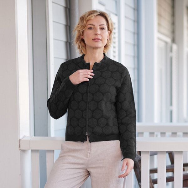 CON_STANT Zipper Strickjacke 100% Merinowolle (kbT) von CON_STANT