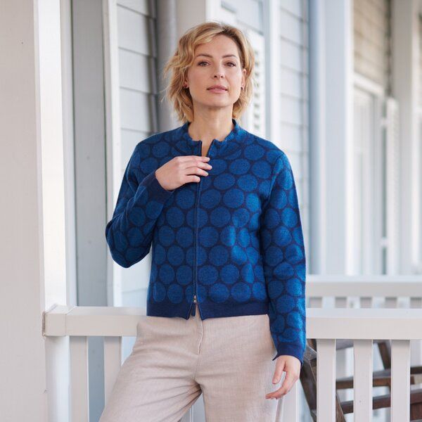 CON_STANT Zipper Strickjacke 100% Merinowolle (kbT) von CON_STANT