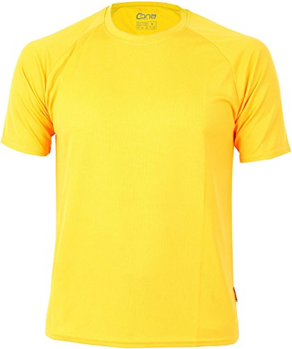 Basic Funktions - Sport T-Shirt in vielen Farben Farbe Gold Yellow Größe M von CONA SPORTS