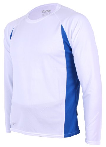 CONA RACER LONGSLEEVE - Unisex - Langarm Funktionsshirt (white/royal, S) von CONA SPORTS