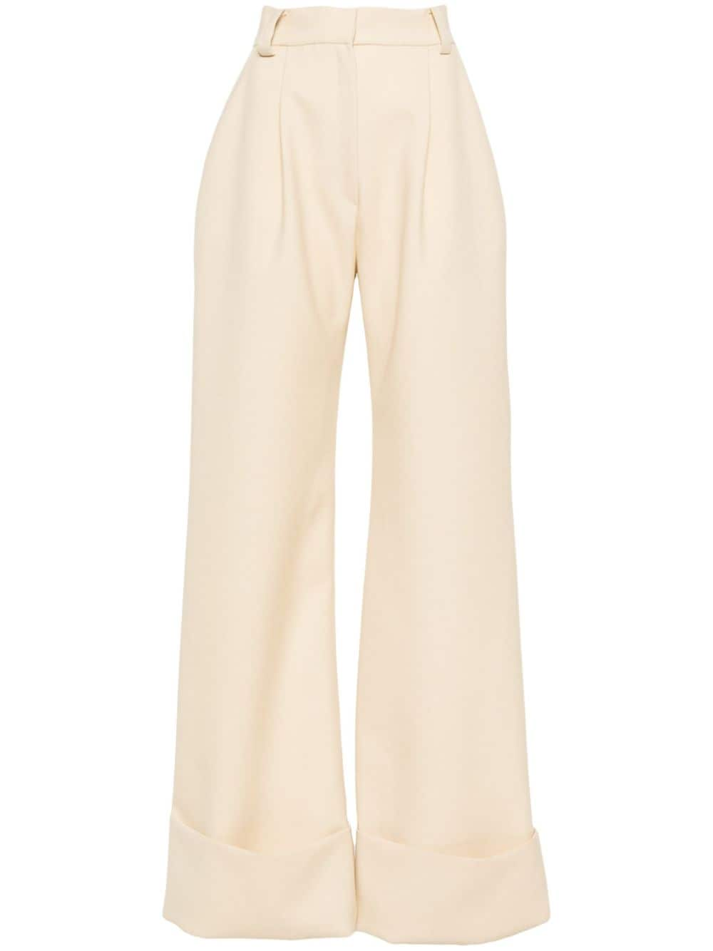 CONCEPTO Fortress High-Waist-Hose mit weitem Bein - Nude von CONCEPTO