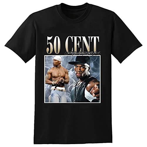 50 Cent Men Black T-Shirt L von CONG