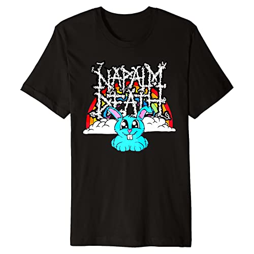 Napalm Death Rainbow Pink Funny Mens Black T-Shirt L von CONG