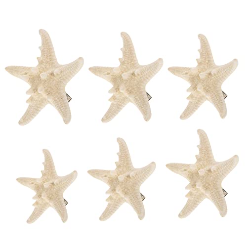 CONGARTENO 6stücke Seestern Haarspangen Haarnadeln Stern Haarnadeln Seestern Haarspangen -stil Haarschmuck Für Damen Herren Zufällig Ausgewählt von CONGARTENO