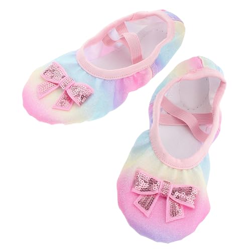 CONGARTENO 1 Paar Kinder Tanzschuhe Sohle Professionelle Mädchen Tanz Flats Nicht -Slip - -Kleinkind -Tanzschuhe Zum Üben Und Auftritt Für Tanzkurse von CONGARTENO